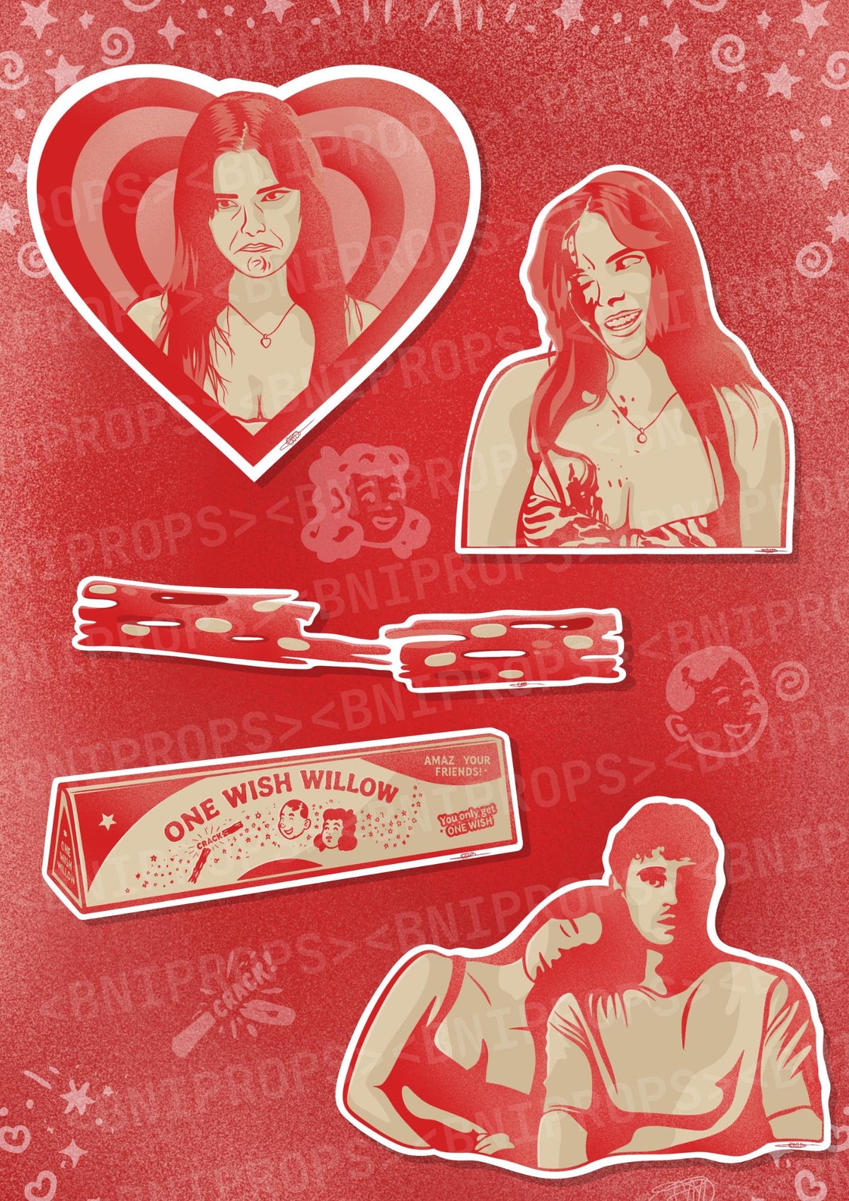 Sticker Pack – Obsession - Handmade Horror Collection