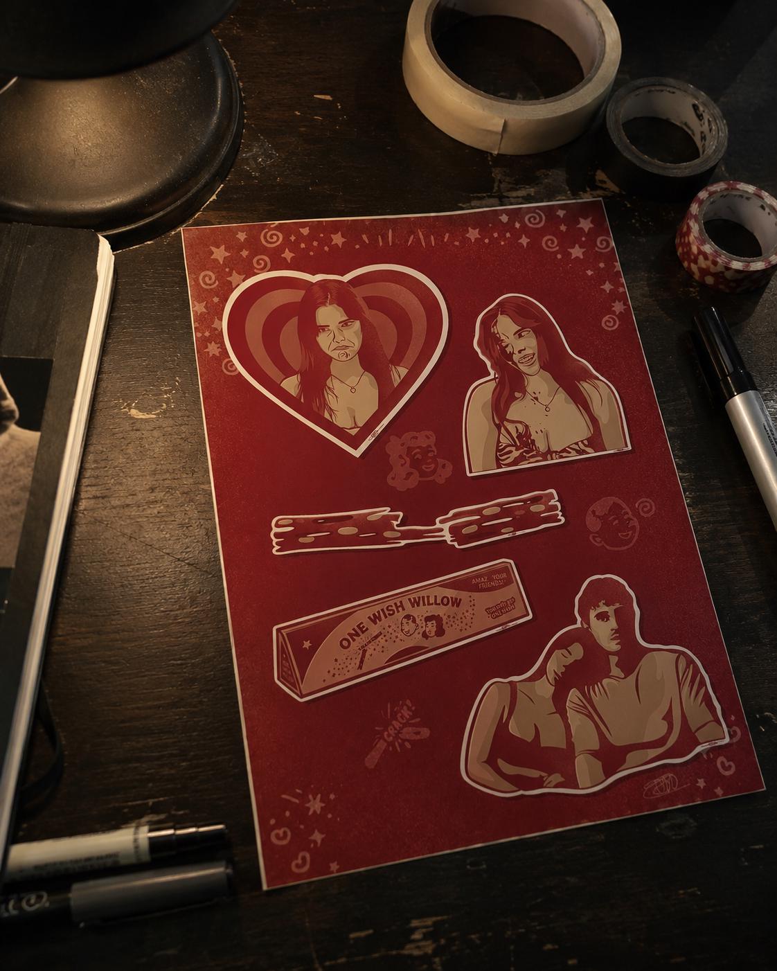 Sticker Pack – Obsession - Handmade Horror Collection